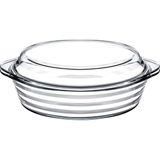 Asitan Paşabahçe Borcam Kapaklı Cam Fırın Kabı Seti, 2900 Cc, Çok Renkli