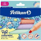 Asitan Pelikan Colorella Pastel 411 Jumbo Keçeli Kalem 6lı Kutu - Çok Renkli