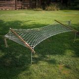 Asitan Pikas Tek Kişilik Örgülü Polyester Hamak / 95×165 Cm, 150 kg Kapasiteli, Bahçe/balkon/kamp I� - Çok Renkli