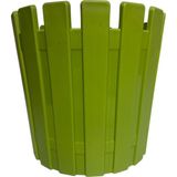 Asitan Plastik Çit Desenli Saksı, Yeşil, Yuvarlak, Iç ve Dış Mekan Kullanımı Için 16X15 cm - Çok Renkli