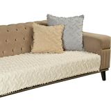 Asitan Ponela Bohem Ponponlu Koltuk Örtüsü 90X200 cm Sadece Oturma Alanı (1 Adet)- Krem - 0,6 x 19 x 29 cm - Çok Renkli