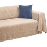 Asitan Premium Koltuk Örtüsü 175X300 Large Gramajlı Jakarlı Şönil Bej | Kanepe Örtüsü | Kaymaz - 0,6 x 19 x 29 cm - Çok Renkli