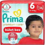 Asitan Prima Külot Bebek Bezi Premium Care 6 Numara 28 Adet