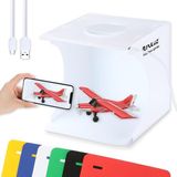 Asitan Puluz Mini Fotoğraf Stüdyosu Kutusu 20 cm Taşınabilir Işık Çadır Fotoğrafçılık Işık Ç - Çok Renkli