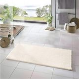 Asitan Rachel Carpet Banyo Paspası 1 Adet 50X80 Peluş Kaymaz Taban Yıkanabilir Banyo Halı Banyo Paspas� - Çok Renkli - Beyaz - Gold