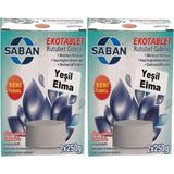Asitan Saban Nem Alıcı Rutubet Giderici Yedek Tablet 2'li 2 x 250 Gram Yeşil Elma - Çok Renkli