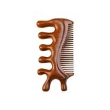 Asitan Sandal Ağacı Gua Sha, Masaj Aleti Yüz & El & Tüm Vücut & Saç Bakım No:2 - Çok Renkli