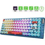 Asitan Sense Tkl Rgb Wireless/bluetooth/kablolu Mekanik Red Switch Gaming Klavye - 3 Yıl Garantil - Çok Renkli