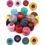 Asitan Sermet Süs Dünyası 8 Adet 25 Gr. Polyester Simli Punch Ipi - Çok Renkli