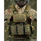 Asitan Single Sword Single Sword Kasırga Tactical Balistik Plaka Takılabilen Açık Cepli Hücum Yeleği, - Çok Renkli
