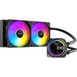 Asitan Skeleton 240 Argb 240MM Aıo Sıvı Işlemci Soğutucu, 2X120MM Pwm Argb Fan, Bakır Taban, Intel Lg - Çok Renkli