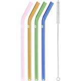 Asitan Sorrento Renkli Cam Pipet, Kıvrımlı - Çok Renkli