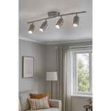 Asitan Spoti Modern Tasarım Salon - Mutfak - Banyo Spot Ledli Sıralı Avize (Gri, 80 Cm, 3000, Kelvin) - Çok Renkli