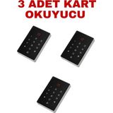 Asitan SR-208 Em Kartlı ve Şifreli Geçiş Sistemi Rfıd Proximity Kart Okuyucu 125 Khz 2000 Kullanıcı