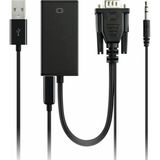 Asitan Tahticmer VGA To HDMI Kablo Dönüştürücü Hd Görüntü ve Ses Aktarıcı Adaptör - Çok Renkli