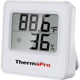 Asitan TP157W Iç Mekan (Sera, Dolap, Bebek Odası) Hassas Sıcaklık ve Nem Ölçer Mini Termometre - Çok Renkli