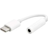Asitan Type-C To 3.5 mm Kulaklık Dönüştürücü Ses Kablosu, Aux ve Hoparlör Adaptörü (Beyaz)