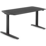Asitan U-Do Sit&stand Yükseklik Ayarlı Standart Kontrol Panelli Çalışma Masası - Hdf Toz Boya, Siyah - Renkli