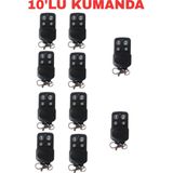 Asitan UK-911 433.92MHZ Kopyalanabilir Garaj Kumandası Bft Nice Beninca Uyumlu 4 Tuşlu 10 Adet - Çok Renkli