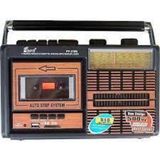 Asitan Ultratekno Fp 319 Retro Nostaji Radyo Kaset Çalar USB Sd Fm Radyolu Kaset Çalar Müzik Kutusu - Çok Renkli