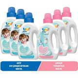 Asitan Uni Baby Sıvı Çamaşır Deterjanı 1500 ml Aktif + Yumuşatıcı 1500 ml Hassas Hipoalerjenik Kar - 0,25 gr