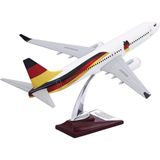 Asitan Upp Boeing 737-800 Almanya Tasarımlı Uçak Maketi, 1/100 Ölçek Model Uçak, Havacılık Meraklı - Çok Renkli