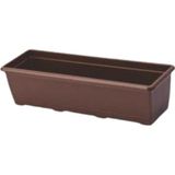 Asitan Uzun Balkon Saksısı Bahçe Saksısı Orta Boy Dikdörtgen Saksı 6 Litre 2 Adet 17X40 Kahverengi - Çok Renkli