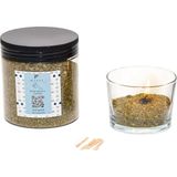 Asitan White Jasmine Kokulu Yeşil Yaratıcı Inci Tozu Mum (30 Adet Fitil ile BIRLIKTE)-250 gr - Çok Renkli