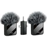Asitan Wireless Microphone Kablosuz Yaka Mikrofonu Video Youtube Tiktok Canlı Yayın Stüdyo Mikrofon (F11 - Çok Renkli