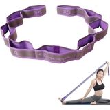 Asitan Xspring Esneme Kayışı, Elastik Yoga Esneme Kayışı, 9 Ilmekli Yoga Kayışı, Fizik Tedavi, Pi - Çok Renkli