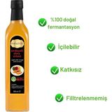 Asitan Zerdeçallı Elma Sirkesi 500 ml x 2 Adet Doğal Fermantasyon Içilebilir Katkısız Cam Şişe - 0,5 L