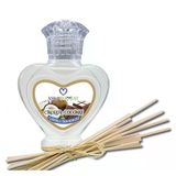 Aşk-I Sermest Toptan Çilekli Sakız Aromalı Bambu Çubuklu Oda Kokusu Reed Diffuser Ortam Kokusu Parfüm, Kalp Şişe, 60 Ml, 10 Adet