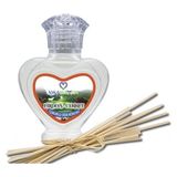 Aşk-I Sermest Toptan Firdevs Cennet Çiçek Aromalı Bambu Çubuklu Oda Kokusu Reed Diffuser Ortam Kokusu Parfüm, Kalp Şişe, 60 Ml, 5 Adet
