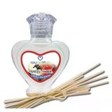 Aşk-I Sermest Toptan Gül&Yasemin Aromalı Bambu Çubuklu Oda Kokusu Reed Diffuser Ortam Kokusu Parfüm, Kalp Şişe, 60 Ml, 10 Adet