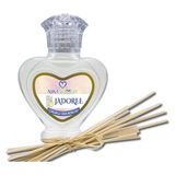 Aşk-I Sermest Toptan Jaddoree Çiçek Aromalı Bambu Çubuklu Oda Kokusu Reed Diffuser Ortam Kokusu Parfüm, Kalp Şişe, 60 Ml, 10 Adet