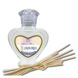 Aşk-I Sermest Toptan Jaddoree Çiçek Aromalı Bambu Çubuklu Oda Kokusu Reed Diffuser Ortam Kokusu Parfüm, Kalp Şişe, 60 Ml, 3 Adet