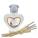 Aşk-I Sermest Toptan Lacosstee Redd Çiçek Aromalı Bambu Çubuklu Oda Kokusu Reed Diffuser Ortam Kokusu Parfüm, Kalp Şişe, 60 Ml, 10 Ad
