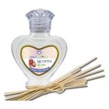 Aşk-I Sermest Toptan Lacosstee Redd Çiçek Aromalı Bambu Çubuklu Oda Kokusu Reed Diffuser Ortam Kokusu Parfüm, Kalp Şişe, 60 Ml, 5 Adet