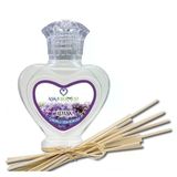 Aşk-I Sermest Toptan Limon Aromalı Bambu Çubuklu Oda Kokusu Reed Diffuser Ortam Kokusu Parfüm, Kalp Şişe, 60 Ml, 10 Adet