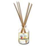 Aşk-I Sermest Toptan Mango&Kavun Aromalı Bambu Çubuklu Oda Kokusu Reed Diffuser Ortam Kokusu Parfüm, Oval Şişe, 100 Ml, 3 Adet