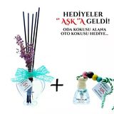 Aşk-I Sermest Toptan Meczub Aşk Serisi Aşk Bahçeleri Kokulu 10 X 60 Ml Kalp Şişe Bambu Çubuklu Ortam Kokusu Reed Diffuser Oda Kokusu