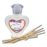 Aşk-I Sermest Toptan Meczub Çiçek Aromalı Bambu Çubuklu Oda Kokusu Reed Diffuser Ortam Kokusu Parfüm, Kalp Şişe, 60 Ml, 5 Adet