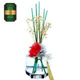 Aşk-I Sermest Toptan Meczub Çiçek Serisi Amber Kokulu 200 Ml Silindir Şişe Bambu Çubuklu Ortam Kokusu Reed Diffuser Oda Kokusu