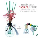 Aşk-I Sermest Toptan Meczub Çiçek Serisi Çiçek Bahçesi Kokulu 3 X 120 Ml Köşeli Şişe Bambu Çubuklu Ortam Kokusu Reed Diffuser Oda Kokusu