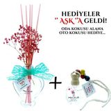 Aşk-I Sermest Toptan Meczub Meyve Serisi Hindistan Cevizi Kokulu 5 X 60 Ml Kalp Şişe Bambu Çubuklu Ortam Kokusu Reed Diffuser Oda Kokusu
