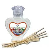 Aşk-I Sermest Toptan Misk-İ Osmanlı Çiçek Aromalı Bambu Çubuklu Oda Kokusu Reed Diffuser Ortam Kokusu Parfüm, Kalp Şişe, 60 Ml, 10 Ad