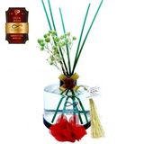 Aşk-I Sermest Toptan Ölümsüz Aşk Çiçek Serisi Kırmızı Gül Kokulu 5 X 200 Ml Silindir Şişe Bambu Çubuklu Ortam Kokusu Reed Diffuser Oda K