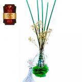 Aşk-I Sermest Toptan Ölümsüz Aşk Çiçek Serisi Leylak Kokulu 5 X 50 Ml Oval Şişe Bambu Çubuklu Ortam Kokusu Reed Diffuser Oda Kokusu