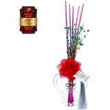Aşk-ı Sermest Toptan Ölümsüz Aşk Fantazi Serisi Afrodizyak Kokulu 10 x 60 ml Kalp Şişe Bambu Çubuklu Ortam Kokusu Reed Diffuser Oda Kokusu