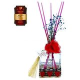 Aşk-ı Sermest Toptan Ölümsüz Aşk Fantazi Serisi Pudra Kokulu 5 x 200 ml küp Şişe Bambu Çubuklu Ortam Kokusu Reed Diffuser Oda Kokusu